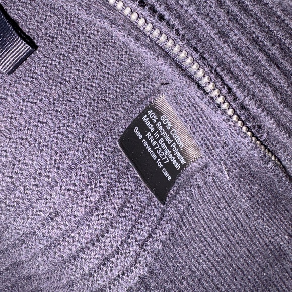 Women's Navy Ribbed Sweater - Picture 3 of 5